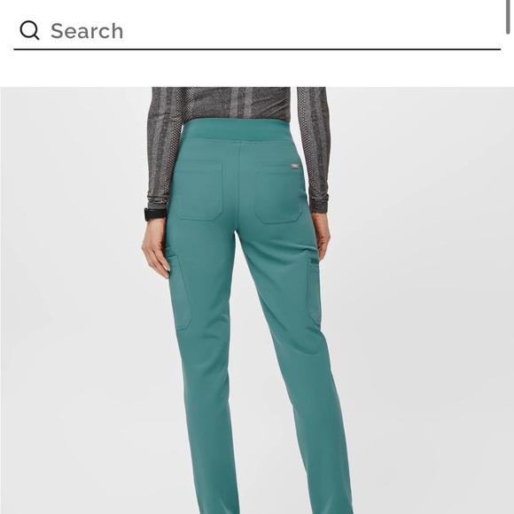 Figs yola skinny scrub pants - Dark Space Grey. Size XS petite length - Picture 4 of 4